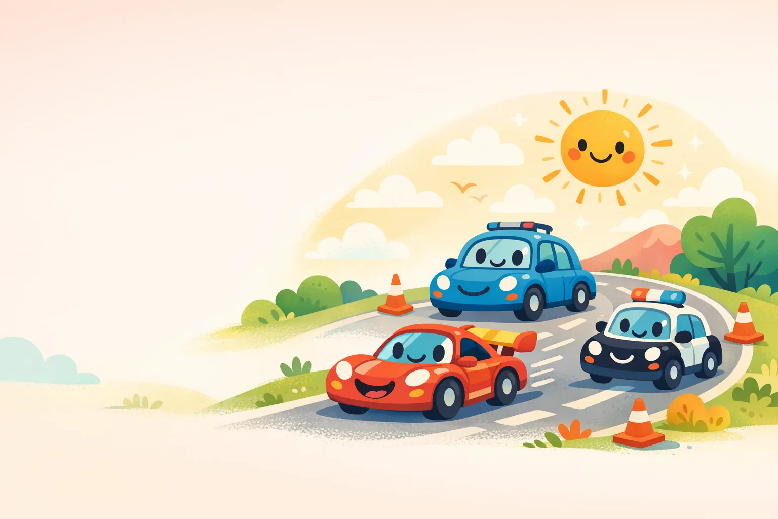 Colorful car illustration