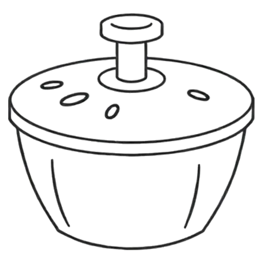 Salad-spinner color spin